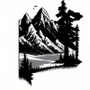 Grand Tetons tattoo design idea