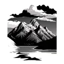 Grand Tetons tattoo design idea