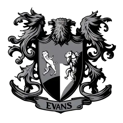 Evans family crest  tattoo design idea