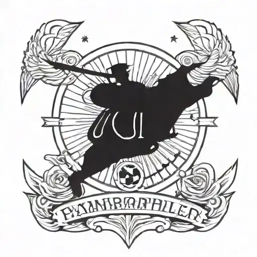 Paratrooper, Transall, UH1D, Company Emblem 4/252 tattoo design idea