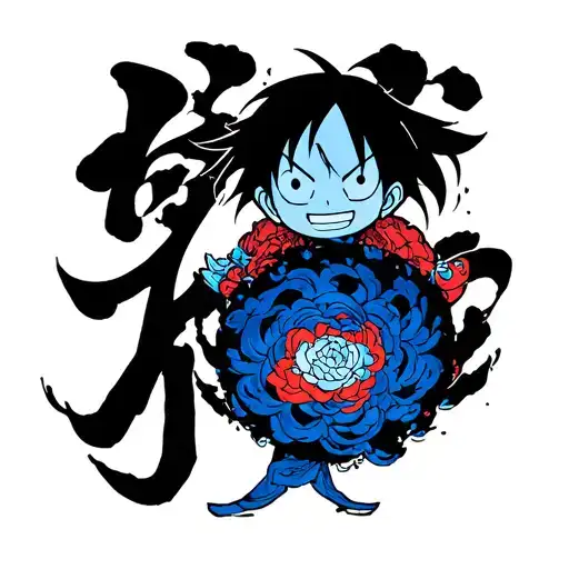 Joyboy onepiece luffy gear 5 tattoo design idea