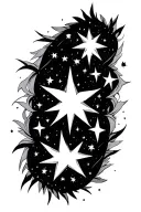 star cluster tattoo design idea