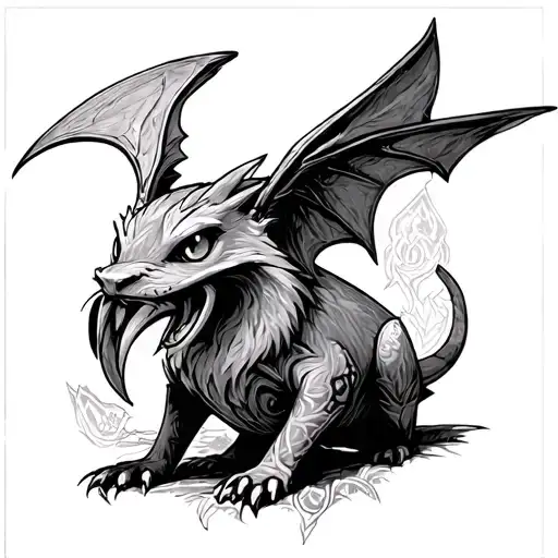 Lord of the rings and pokemon tattoo design idea