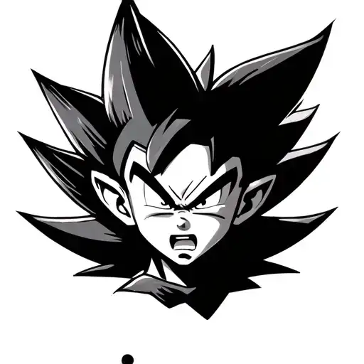 baby super saiyan tattoo design idea