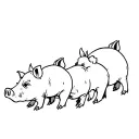 3 little pigs tattoo design idea
