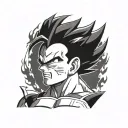 dragon ball vegeta tattoo design idea