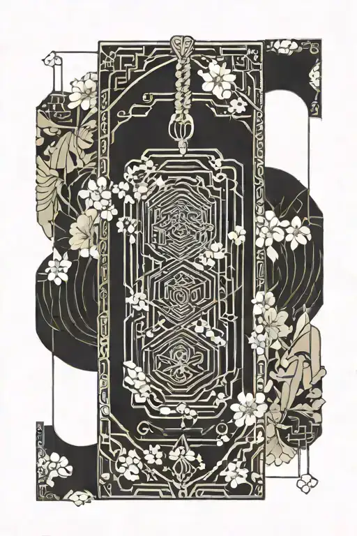 japanese omamori ofuda protection tattoo design idea