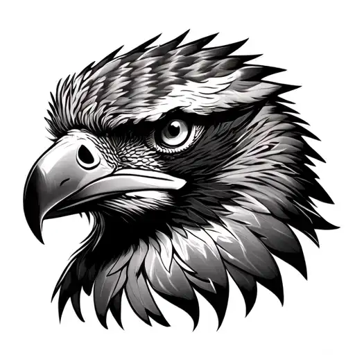 philippine eagle head tattoo design idea