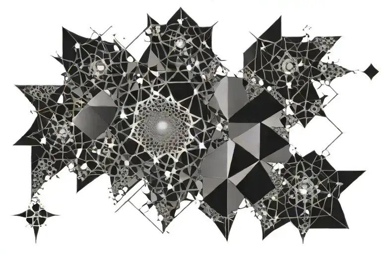 fractal equation forming tattoo design idea