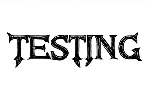 "testing" tattoo design idea