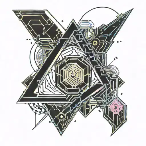 The name "TRXYIII" tattoo design idea