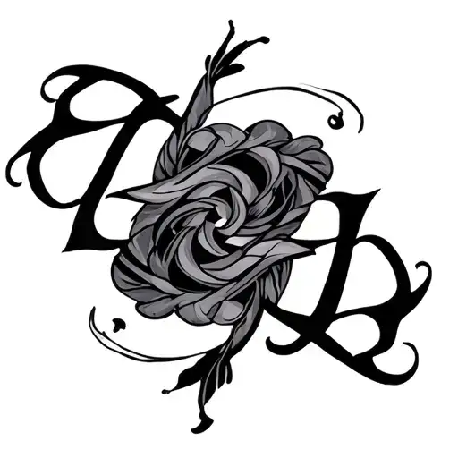 Two Word Ambigram Generator tattoo design idea