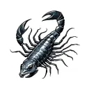 Scorpio fish tattoo design idea