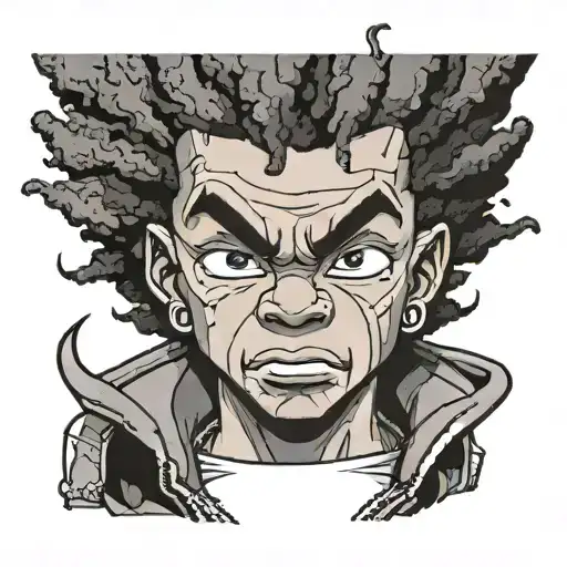 boondocks character tattoo design idea