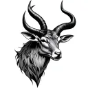 Capricorn Taurus tattoo design idea