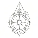 Disney's Pocahontas Compass tattoo design idea