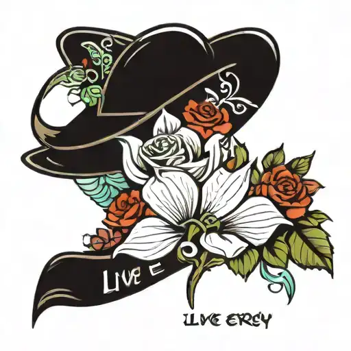Live every day with gratitude, purpose, and love tattoo design idea