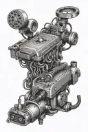 Car electrical tattoo design idea