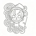 corazon one piece tattoo design idea