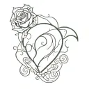 corazon one piece tattoo design idea