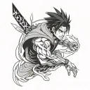 sasuke curse mark tattoo design idea