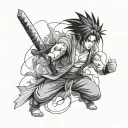 sasuke curse mark tattoo design idea