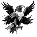 Tribal Eagle tattoo design idea