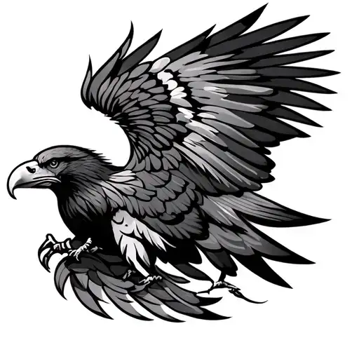 Tribal Eagle tattoo design idea