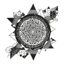 sanskrit breath symbol tattoo design idea