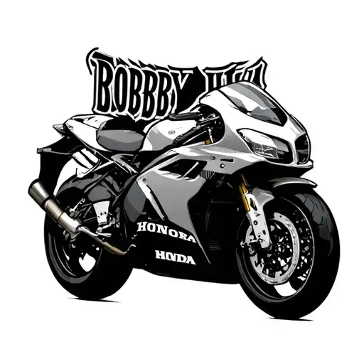 Honda logo Bobby hill tattoo design idea