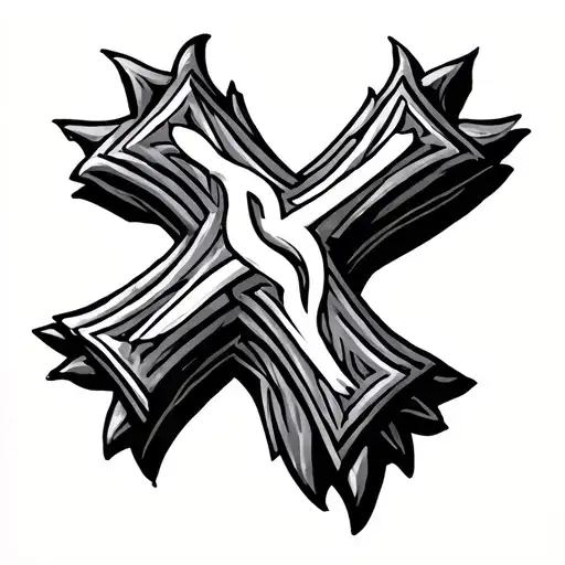 Orthodox Cross tattoo design idea