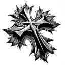 Orthodox Cross tattoo design idea