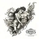 Orpheus And Eurydice tattoo design idea