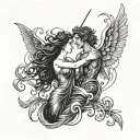 Orpheus And Eurydice tattoo design idea