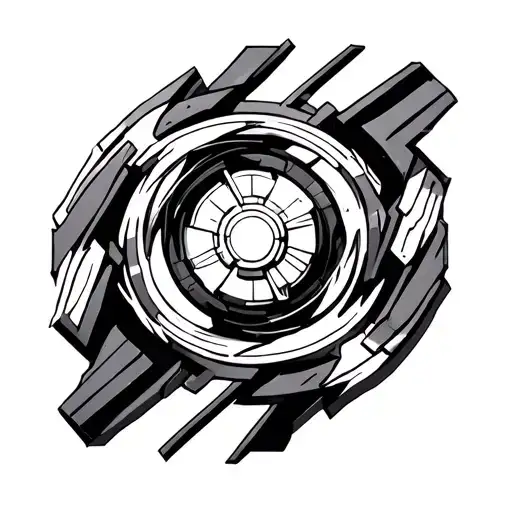 Beyblade tattoo design idea