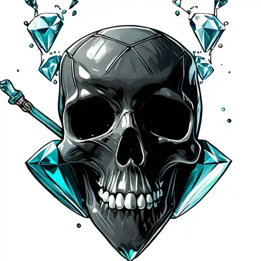 toxic and diamond  tattoo design idea