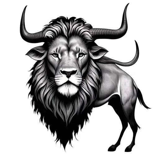 Leo And Taurus tattoo design idea