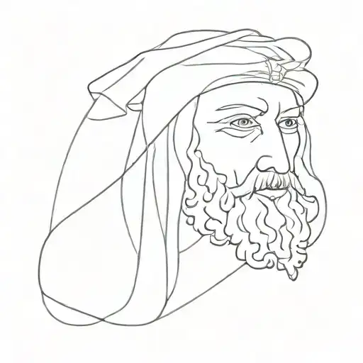 leonardo da vinci draws tattoo design idea