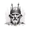 leper king tattoo design idea