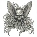 even if I die screaming, and I hope you hear it tattoo design idea
