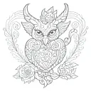 mexican heart Wright alebrijes tattoo design idea