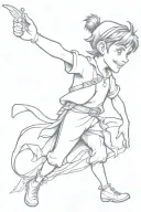 Peter Pan tattoo design idea