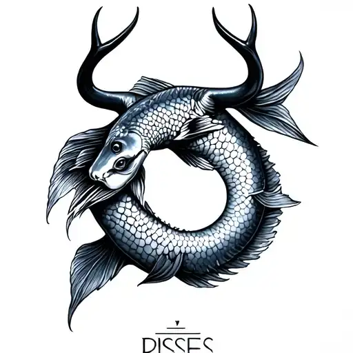 tattoo idea, he wants to have a Pisces tattoo but wasn't able to get it since he lost his life, and I'm a Taurus.  tattoo design idea