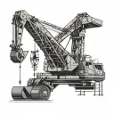 Construction Crane tattoo design idea