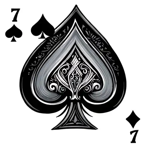 7 Of Spades And 2 Of Diamonds tattoo design idea