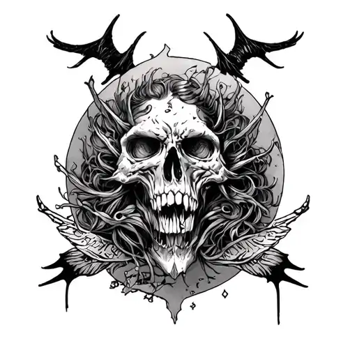 bad omens songs inspired tattoo design idea