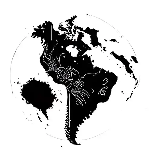 south america tattoo design idea