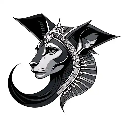 Sekhmet tattoo design idea