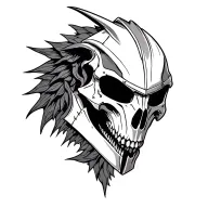 Mandalorian mythosaur skull tattoo design idea