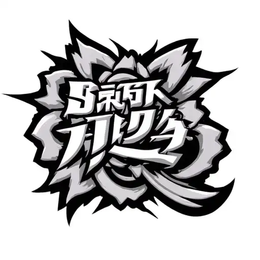 anime logo tattoo design idea